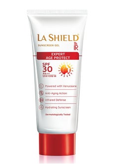 La Shield La Shield IR SPF 30 PA +++ Mineral Sunscreen Gel | UVA & UVB + Infrared Protection | Oil free | Lightweight | No white cast | Broad spectrum | Dermatologist Prescribed | For All Skin types | 60g  - Image 1
