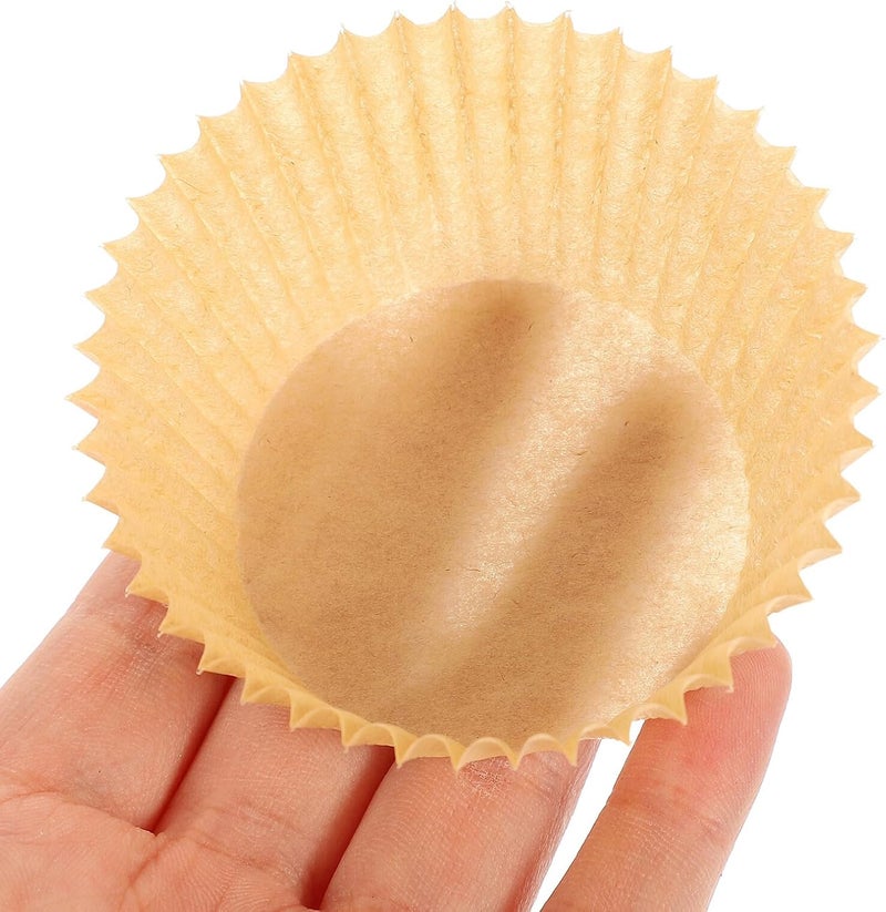 Grease-resistant Cupcake Paper Liners and Muffin Baking Cups, Natural Color, Standard Size, 600pcs Set for Baking, Party, Wedding, Holiday, and Birthday Use - Image 4