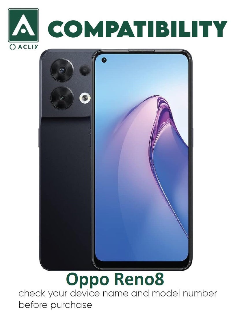 ACLIX 5 Pieces Antistatic ESD Dustproof Premium Quality High Definition Tempered Glass Screen Protector Designed For Oppo Reno8 - Image 3