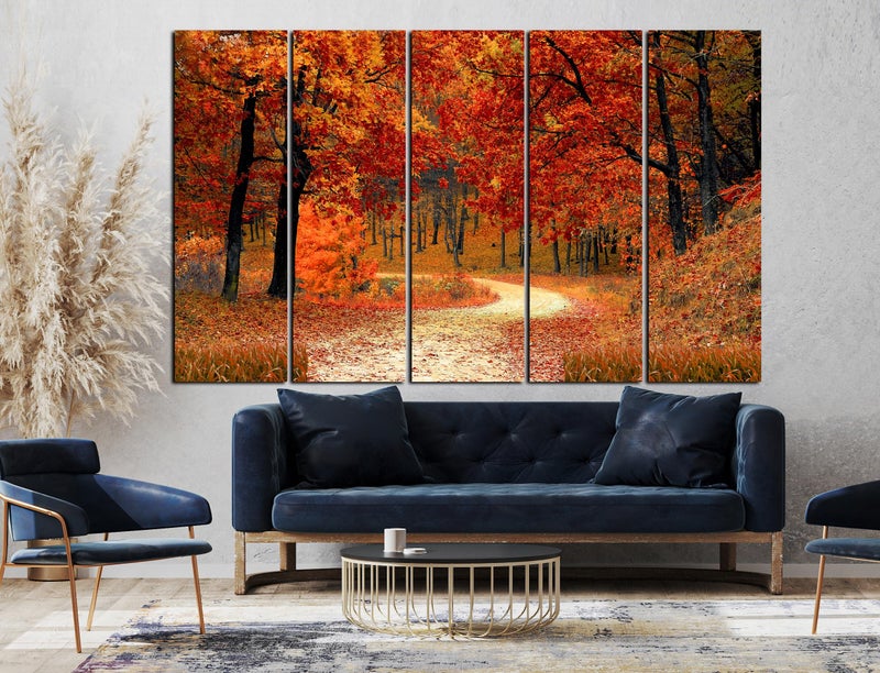 CN RETAILS Natural Abstract wall painting with frame Big Size(48x30) Wall art for living room,Bedroom,Drawing room,Hotels-Wooden Framed-Digital Painting ss24_05 - Image 1