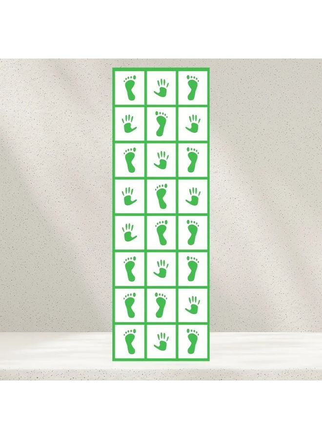 Green Sensory Folding Floor Game Set Body Coordination Balance Challenge Portable for Outdoor Team Building - Image 1