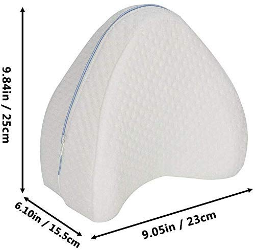 Envop Sleeping Memory Foam Leg Pillow Cotton Leg Pillow Back Hip Joint Knee Pain Relief Cushion Legacy Leg Positioner for Side Sleepers Pregnancy Support Pillow - Image 4