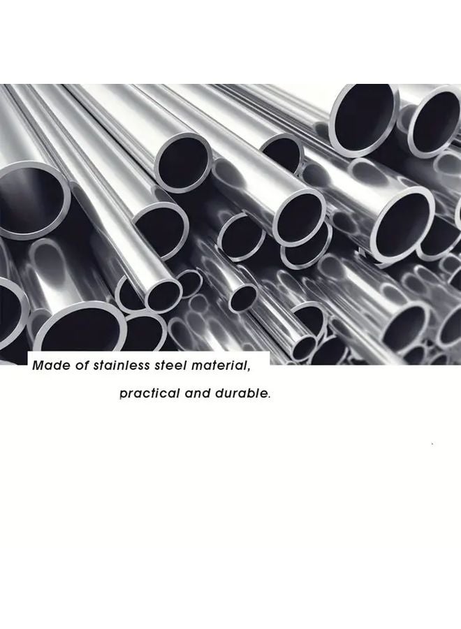 Double Sided Stainless Steel Ruler Inch Centimeter Foldable Durable Office Construction - Image 5