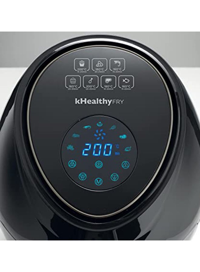 KENWOOD Digital Air Fryer With Rapid Hot Air Circulation For Frying,Grilling,Broiling,Roasting,Baking And ToastingDigital Air Fryer With Rapid Hot Circulation for Frying, Grilling, Broiling, Roasting, Baking And Toasting 3.8 L 1500 W HFP30 Black - Image 2