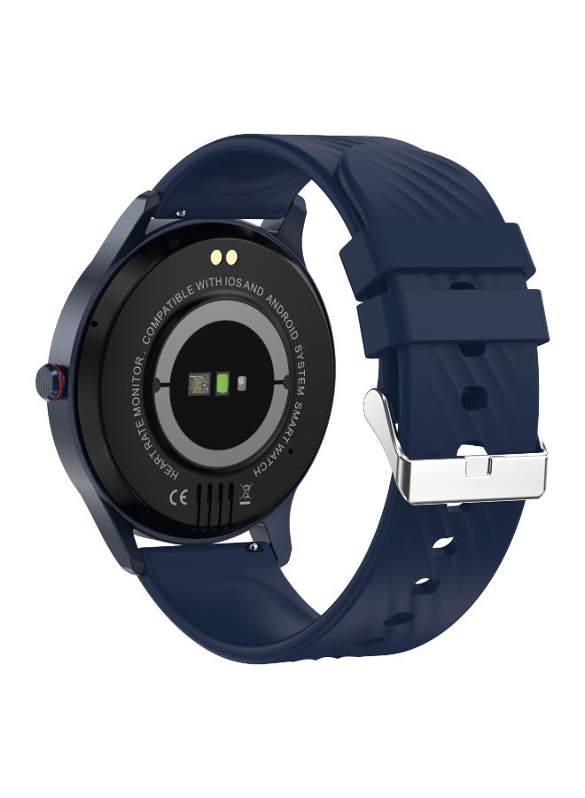 Unisex smartwatch, business smartwatch, waterproof fitness watch, Bluetooth calling, compatible with Android and iOS systems, business watch, zinc alloy vacuum electroplating, heart rate monitoring, blue. - Image 4