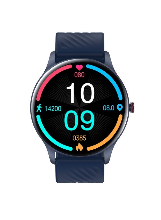 Unisex smartwatch, business smartwatch, waterproof fitness watch, Bluetooth calling, compatible with Android and iOS systems, business watch, zinc alloy vacuum electroplating, heart rate monitoring, blue. - Image 3