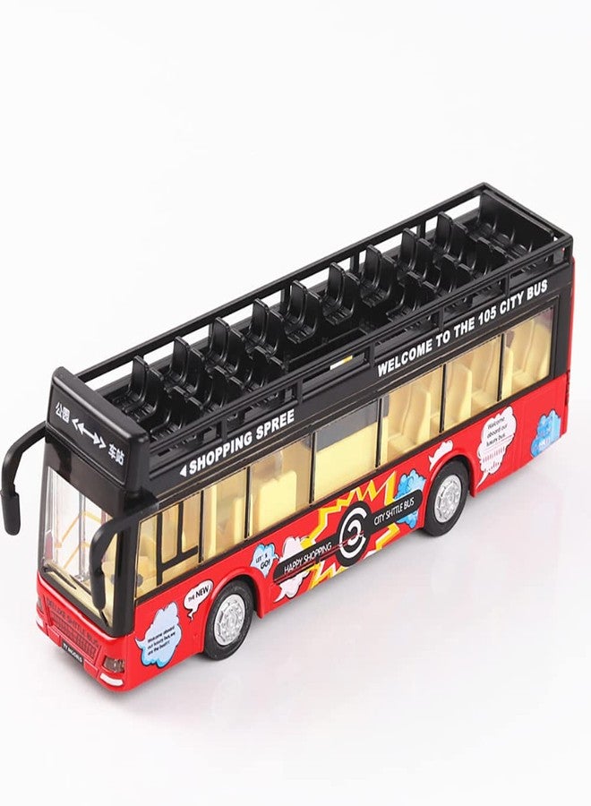 VARIYA ENTERPRISE® 1:32 Open City Bus Toy Car Metal Pull Back Diecast Car with Openable Door and Sound Light, Gifts Toys for Kids【 Multicolor 】 - Image 1