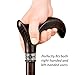 Asterom Walking Cane Handmade Ergonomic Canes for Men Wooden Walking Sticks for Seniors Unique Cool Walnut 37 Inches - Image 4