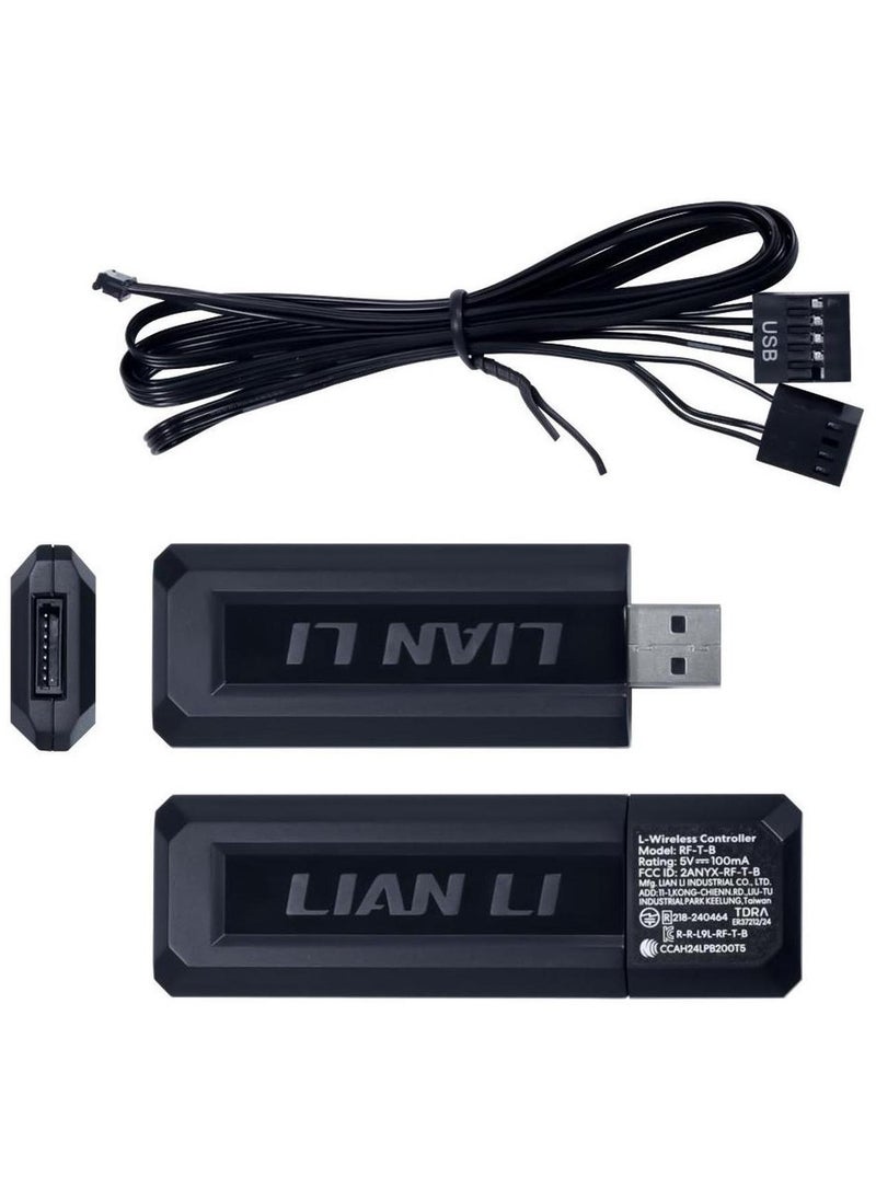 LIAN LI UNI FAN SL-INF WIRELESS 120 Reversed  Black 3 Pack Case Fan, 120×122.1x25mm, 0, 200~2200 RPM Fan Speed, 2.2 mmH2O Air Pressure, 69.7 CFM Air Flow, FDB Bearing, Cableless RGB | 12RSLIN1W3B  - Image 4