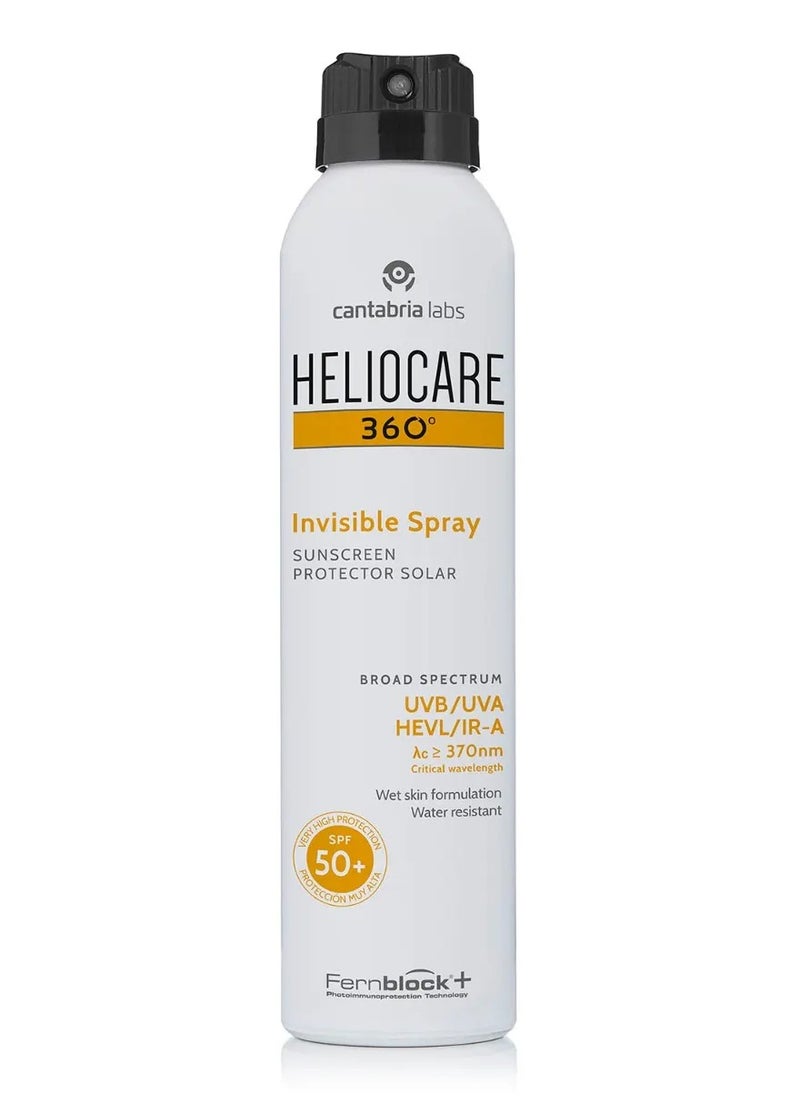 Heliocare - Heliocare 360° Invisible SPF 50 Broad Spectrum Sunscreen Spray 200ml - Image 1