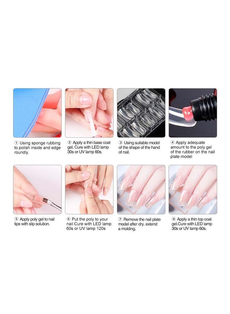 Mobray مجموعة جل الأظافر البولي لجميع تمديدات المانيكير السريعة مع دافع الجلد - Image 2
