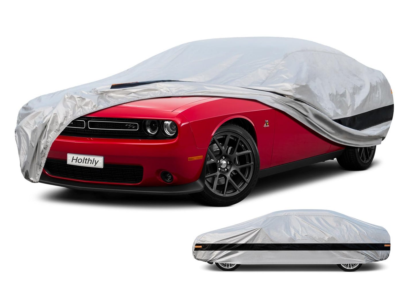 Holthly 10 Layer Coupe Car Cover Waterproof All Weather for Automobiles100 Waterproof Outdoor Car Covers Rain UV ProtectionCustom Fit for Dodge ChallengerFord ThunderbirdPontiac Firebirdetc