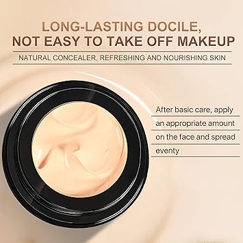 HUALIJIA Mushroom Head Air Cushion CC Cream Moisturizing Concealer Cream Moisturizing BB Cream Makeup Base Long Lasting with Mushroom Makeup Sponge Easy to Apply Nautural - Image 3