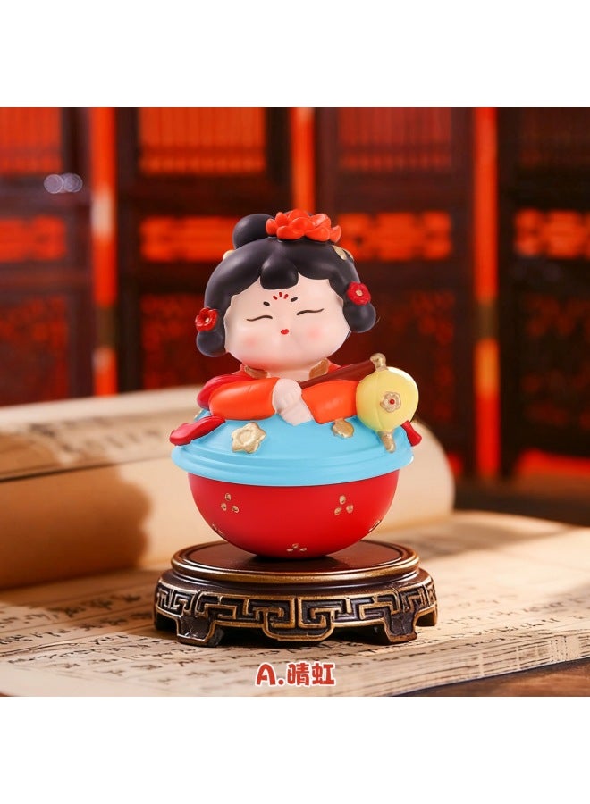 Ancient-style Desktop Ornaments, Small-sized Roly-poly Toys With The Splendor Of The Tang Dynasty, Creative National Trend Cultural And Creative Souvenirs, Gifts For Friends And Colleagues