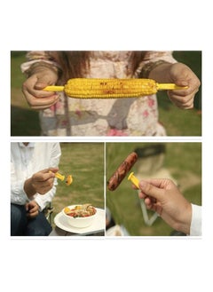 SYOSI The Cob Holders, Stainless Steel Corn Holders Corn on The Grill, Double Fork Sweet Corn Seat, Home Cooking Fork 20Pcs  - Image 5