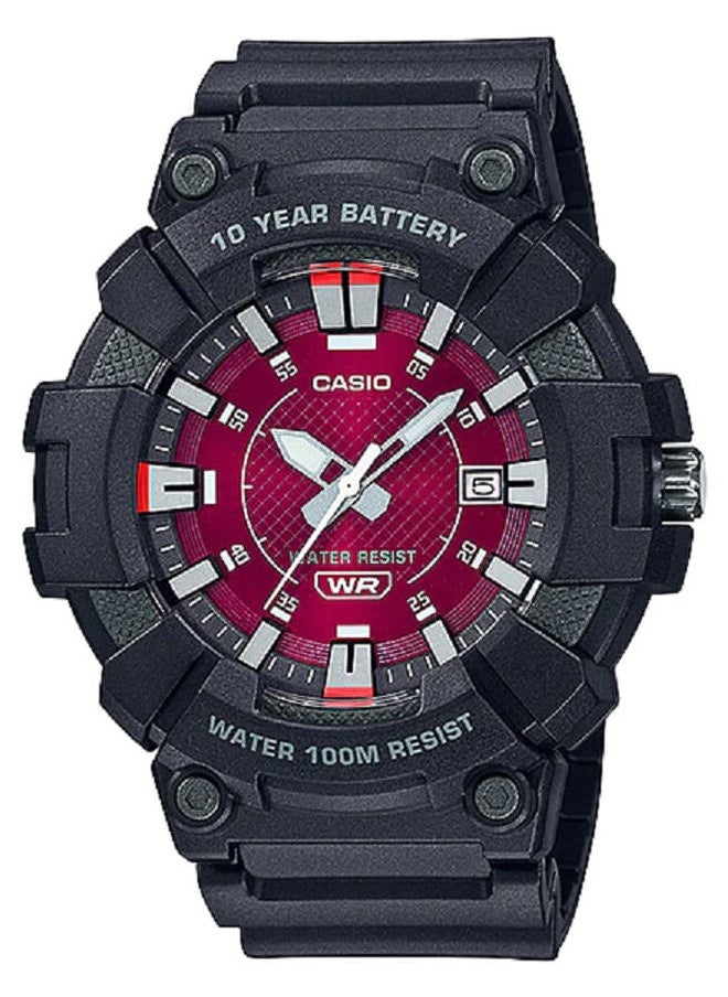 Resin Analog Wrist Watch MW-610H-4AVDF
