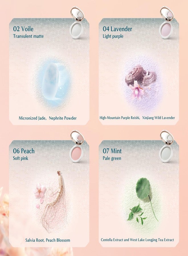 Florasis Flawless Jade Breathable Color Correcting Pressed Powder (06 Peach, 1 Count) - Image 5