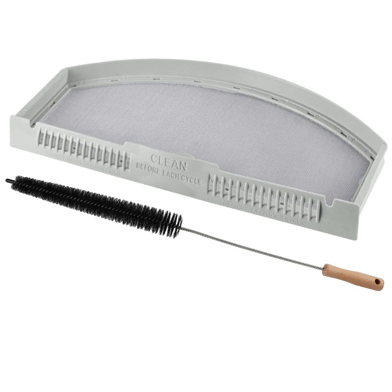 Upgraded WE03X23881 Dryer Lint Screen Filter Replacement for GE Dryer GTD65EBSJ3WS GTD33EASK0WW GTD42EASJ2WW GTD42GASJ2WW GTD45EASJ2WS PS11763056 Stainless Steel Metal Screen with Cleaner Kit Brush