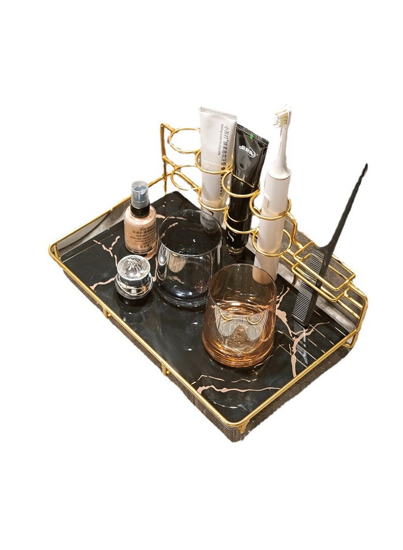 عام ضوء فاخر فرشاة الأسنان الكهربائية الجرف كأس الأسنان اسطوانة الفم كأس الأسنان بالفرشاة كأس الحمام كونترتوب تخزين الجرف المرحاض - Image 1