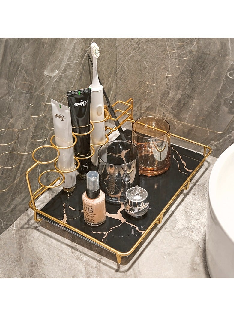 عام ضوء فاخر فرشاة الأسنان الكهربائية الجرف كأس الأسنان اسطوانة الفم كأس الأسنان بالفرشاة كأس الحمام كونترتوب تخزين الجرف المرحاض - Image 2