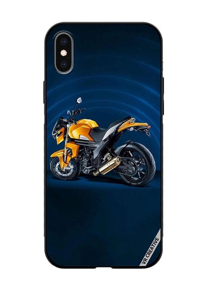 VR CREATIVE Protective Case Cover For Apple iPhone X/XS Bike Design Multicolour - Image 1