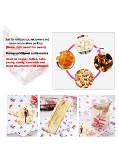 SYOSI 50 Sheets Grease Resistant Wax Paper Food Picnic Paper Waterproof Dry Burger Paper Liner Packing Tissue  - Image 5