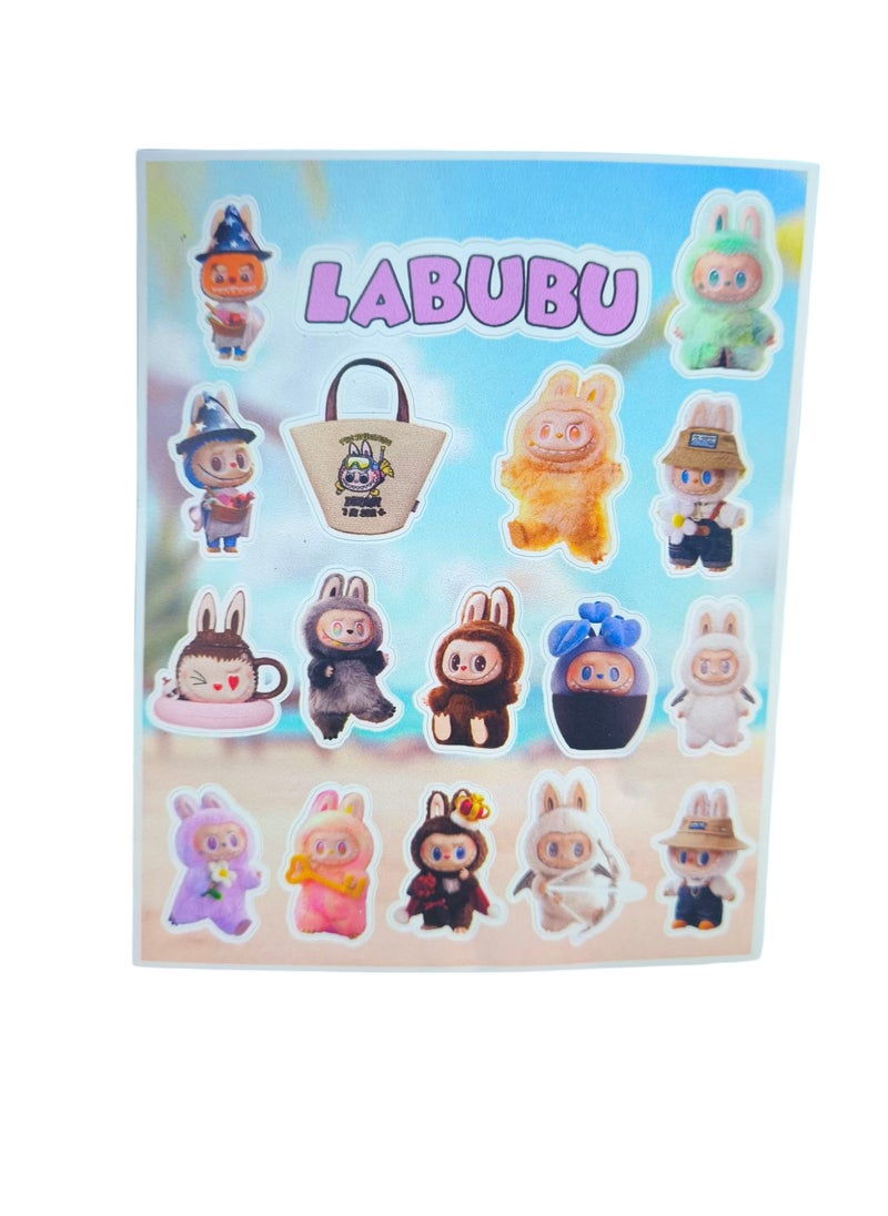 LABUBU Sticker for Mobile Laptop or Any Smoot Surface Doll Labubu  - Image 1