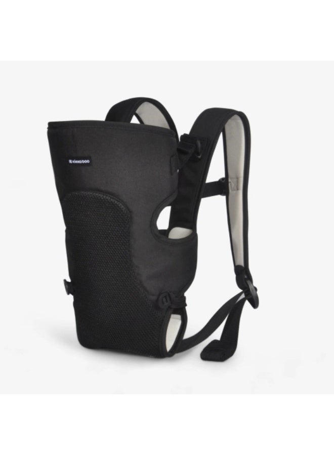 KIKKABOO حمالة ظهر MYRA للأطفال، مريحة، عرض وأحزمة قابلة للتعديل، خالية من اليدين، 3 أوضاع حمل، حتى 9 كجم، خفيفة الوزن، شبكة قابلة للتنفس، سوداء - Image 1