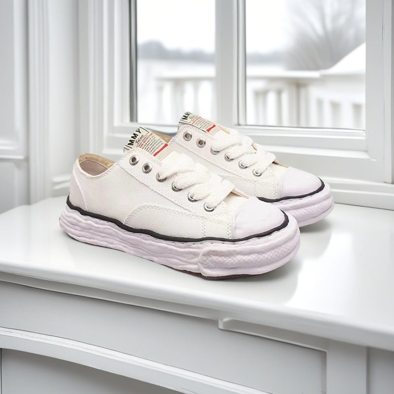 Putian Shoes Mmy Export Mihara Yasuhiro Bread Shoes White Shoes Heightening Dissolving Shoes Men And Women Soft Sole Casual Shoes - Image 5