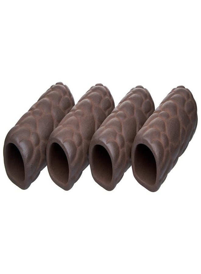 Plecoceramics كهف تربية سمك البليكو من Plecoceramics، نوع زينة حوض السمك، فقاعات (عبوة صغيرة من 4 قطع) - Image 1