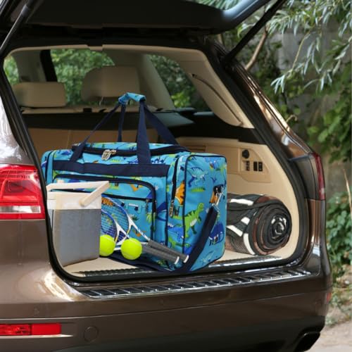 NGIL Canvas 23" inch Duffle Bag (Friendly Dinosaur Print) - Image 5