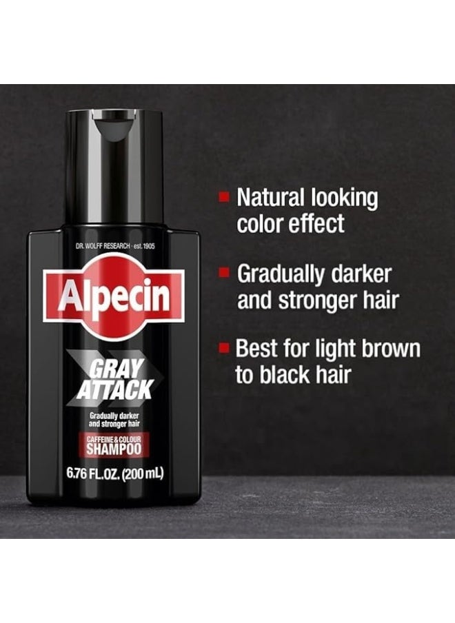 Alpecin - Alpecin Gray Attack Caffeine Color Shampoo 676 Fl Oz Pack of 2 - Image 1