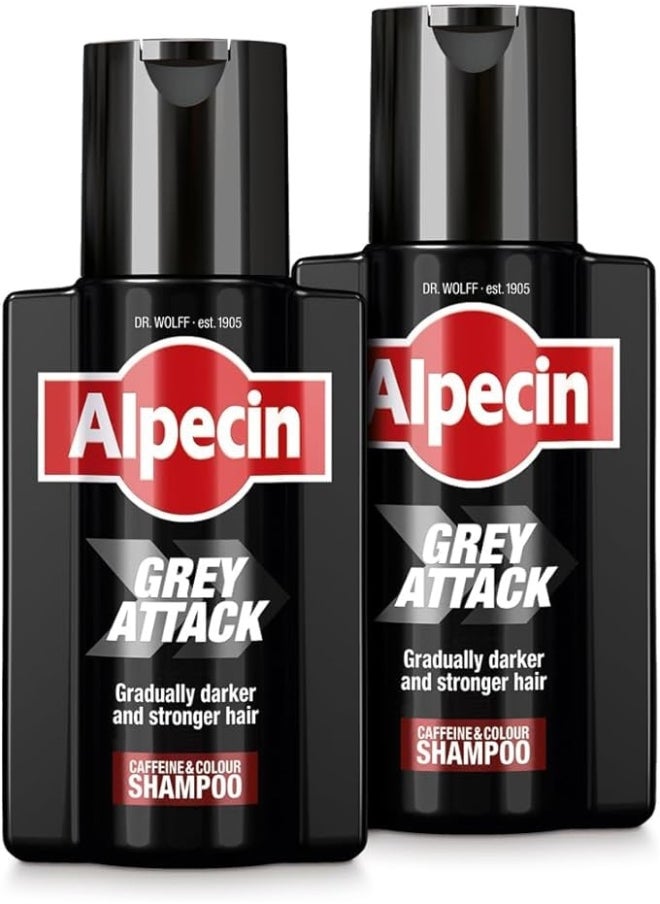 Alpecin - Alpecin Gray Attack Caffeine Color Shampoo 676 Fl Oz Pack of 2 - Image 1
