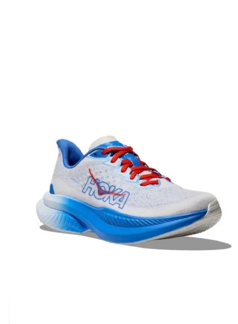 هوكا ون ون حذاء الجري في الهواء الطلق ماك 6 رمادي/أزرق للرجال/النساء - Image 2