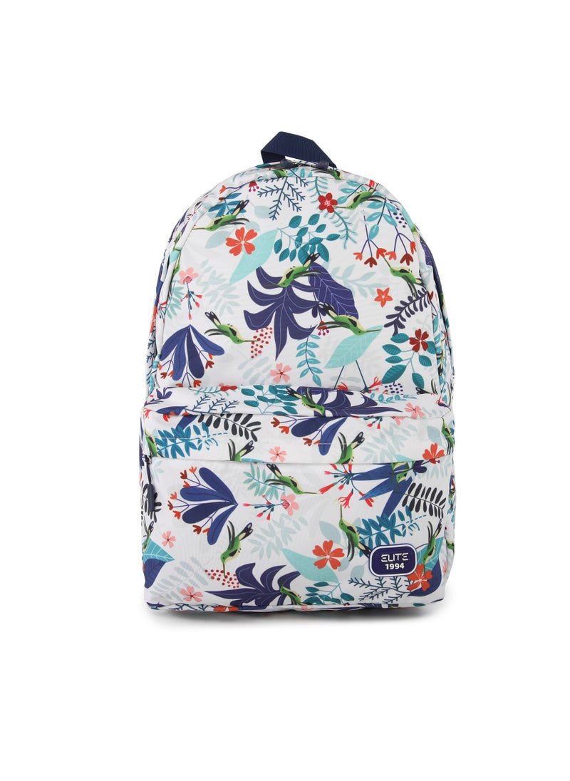 Elite - Elite Unisex Printed School Bags 3 Pocket With Laptop Pocket - 17inch - Navy / White - No:GS 223 - Image 1