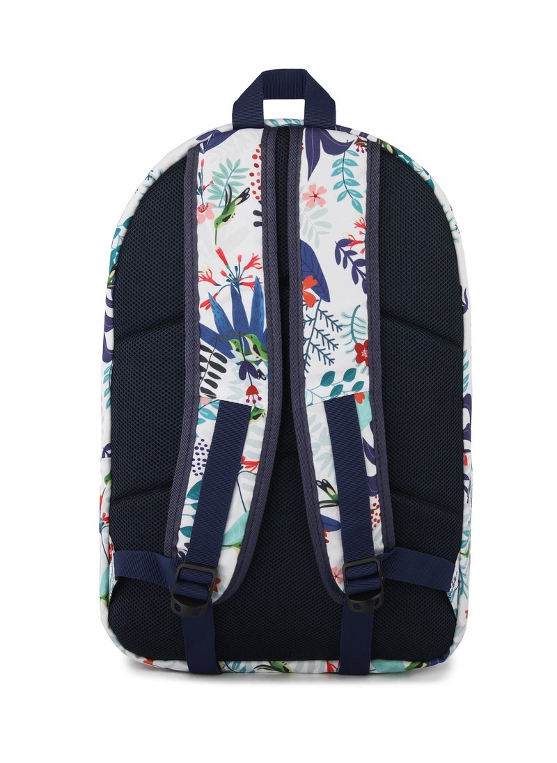 Elite - Elite Unisex Printed School Bags 3 Pocket With Laptop Pocket - 17inch - Navy / White - No:GS 223 - Image 1