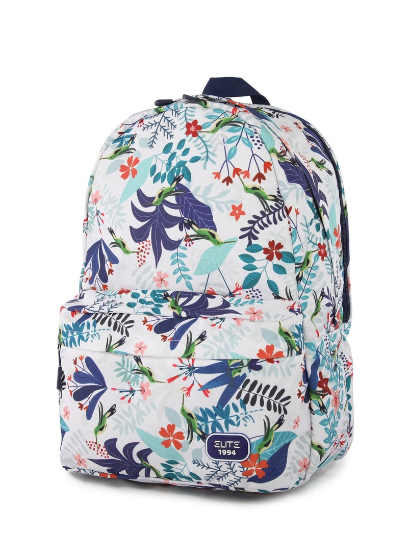 Elite - Elite Unisex Printed School Bags 3 Pocket With Laptop Pocket - 17inch - Navy / White - No:GS 223 - Image 1