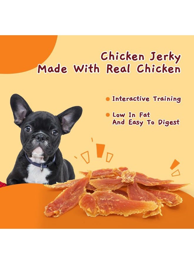 Jungle Calling Dog Treats, Chicken Jerky for Dogs, Slow Roasted Chicken Breast Snacks for Medium and Large Dogs, High Protein Chewy Dog Training Treats, 10.6 oz - Image 4