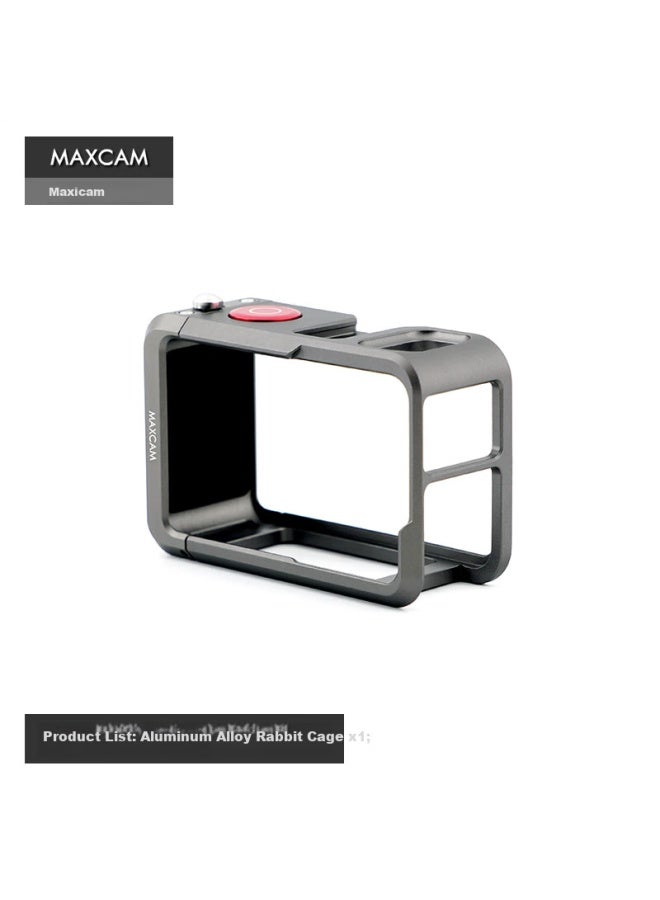 MAXCAM إطار تمديد عمودي لحماية الجسم من الألمنيوم المضاد للسقوط لملحقات Dji Osmo Action 5/4 Pro قفص الأرنب - Image 2