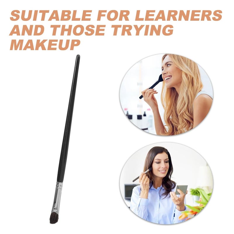 Flat Eyeshadow Brush Soft Animal Hair Professional Makeup Tool for Beginners - Image 5