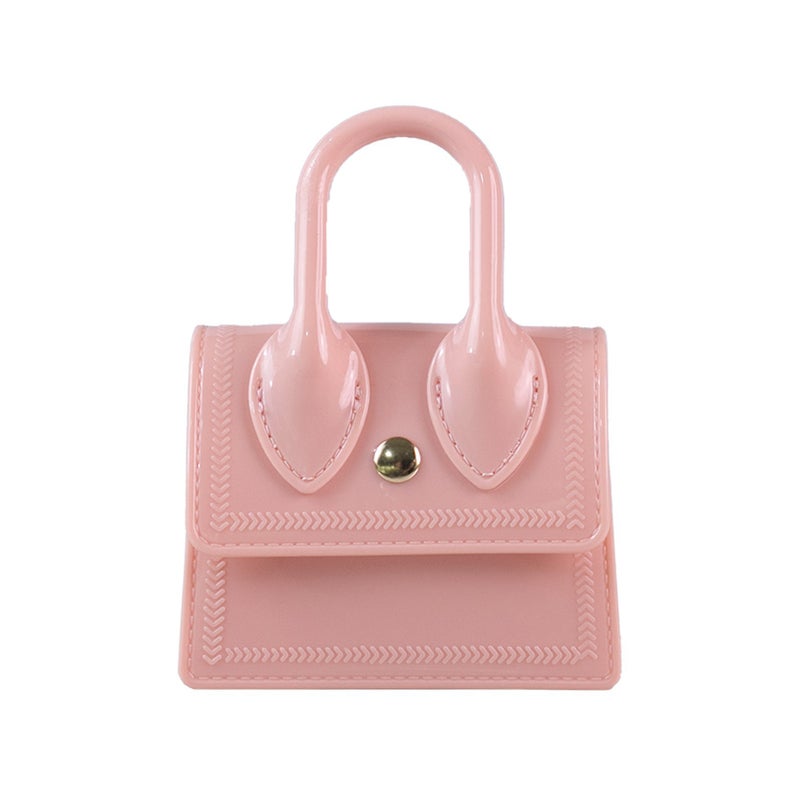 Mini Jelly Crossbody Bag with Glossy Finish - Image 1