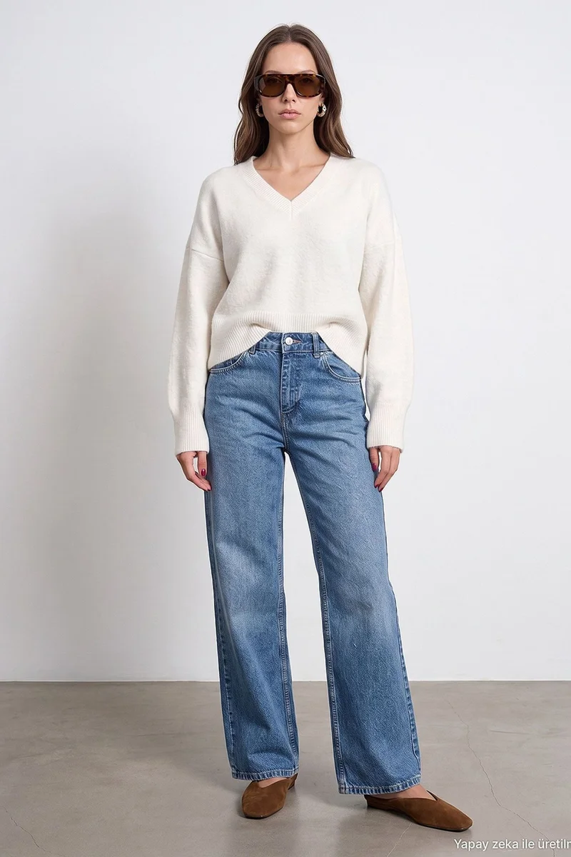 DILVIN Women's Straight-Leg Jeans