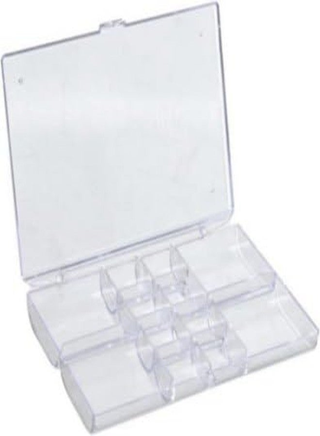 KERFORA 1-Tier Acrylic Jewelry Box with Lid - Rings and Earrings Holder Case, Jewelry Organizer for Women and Girls, Transparent Earring Storage Box - Image 1