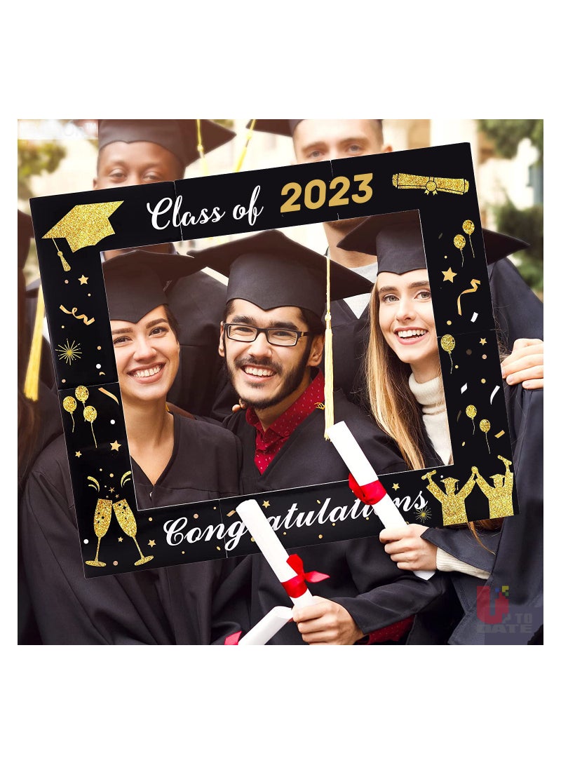 اب تو ديت  برواز يافطة للتصوير اثناء حفلات التخرج المادة فوم وعلية عبارات بالدهبي مقاس 70 سم 100 سم - Image 2