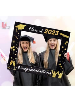 Generic Banner frame for photography during graduation parties. The material is foam and has phrases on it in gold. Size 70 cm 100 cm. Manufactured and printed by Up to Date Egypt.  - Image 1