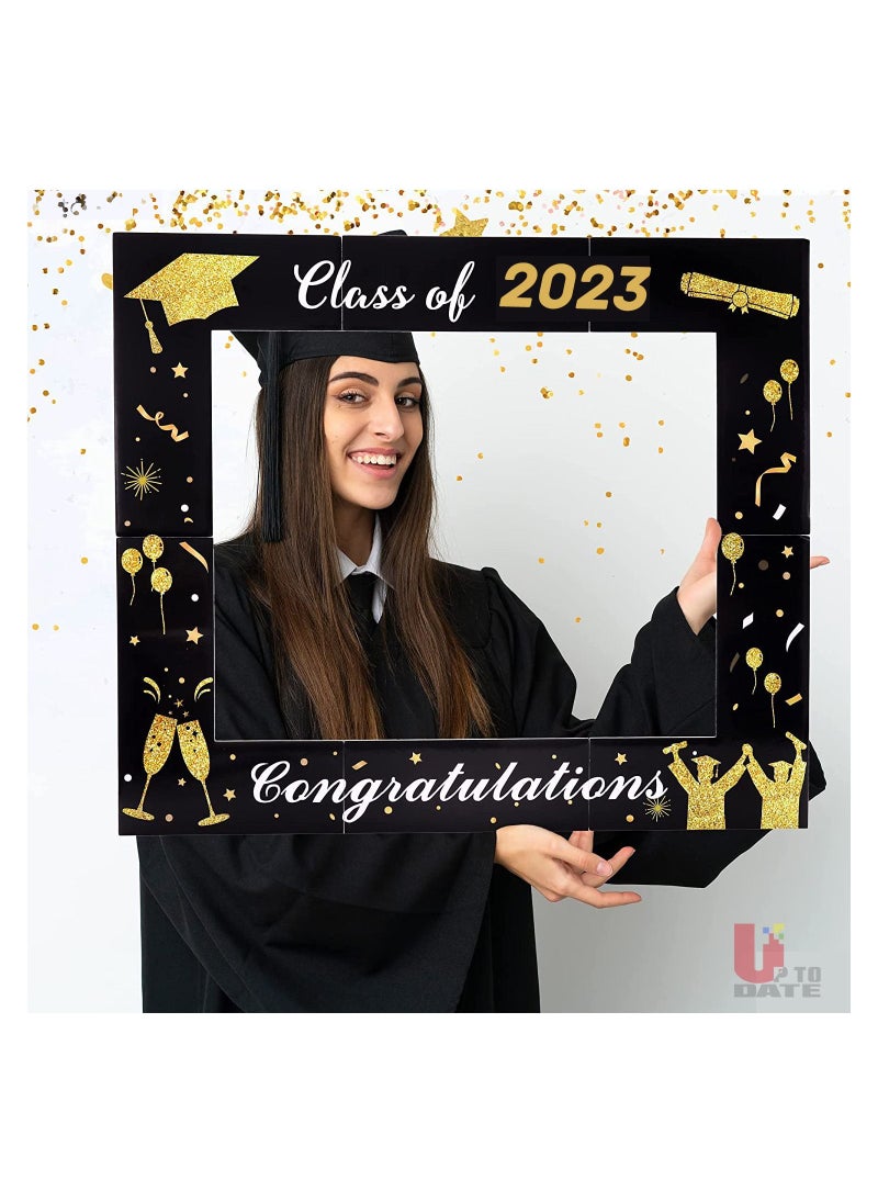 Generic - Banner frame for photography during graduation parties. The material is foam and has phrases on it in gold. Size 70 cm 100 cm. Manufactured and printed by Up to Date Egypt. - Image 1