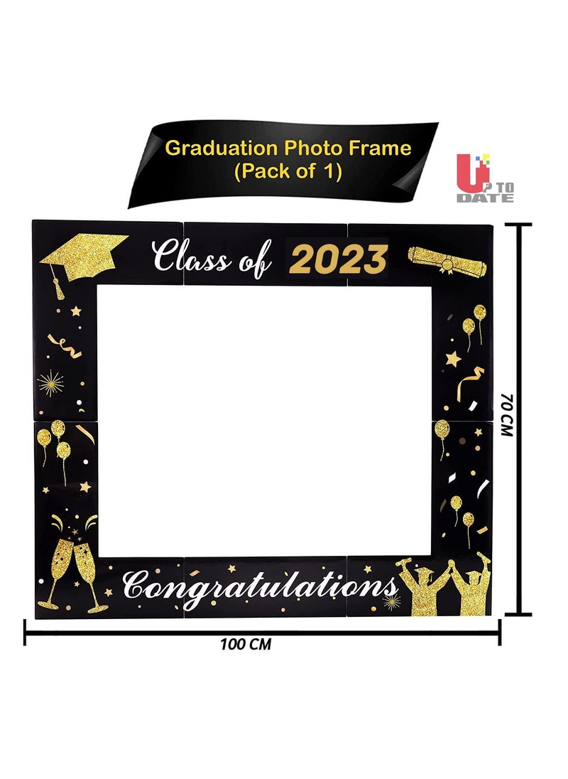 Generic - Banner frame for photography during graduation parties. The material is foam and has phrases on it in gold. Size 70 cm 100 cm. Manufactured and printed by Up to Date Egypt. - Image 1