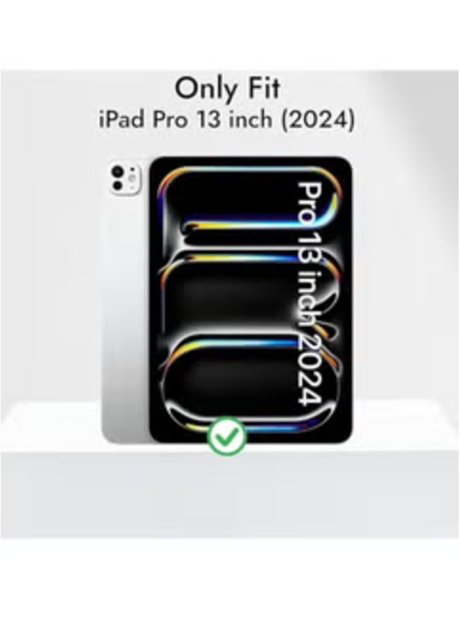 Raxoom 2024 iPad Pro 13 Inch (7th Gen) Case with Tempered Screen Protector â€“ Slim Trifold Stand, Magnetic Attachment - Image 2