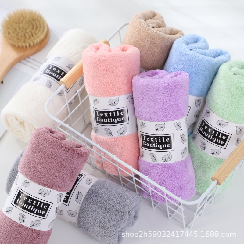 منشفة فاخرة من قماش الفيلكرو الكثيف ذات امتصاص قوي للماء 35*75 مستلزمات يومية منشفة وجه سوبر - Image 5