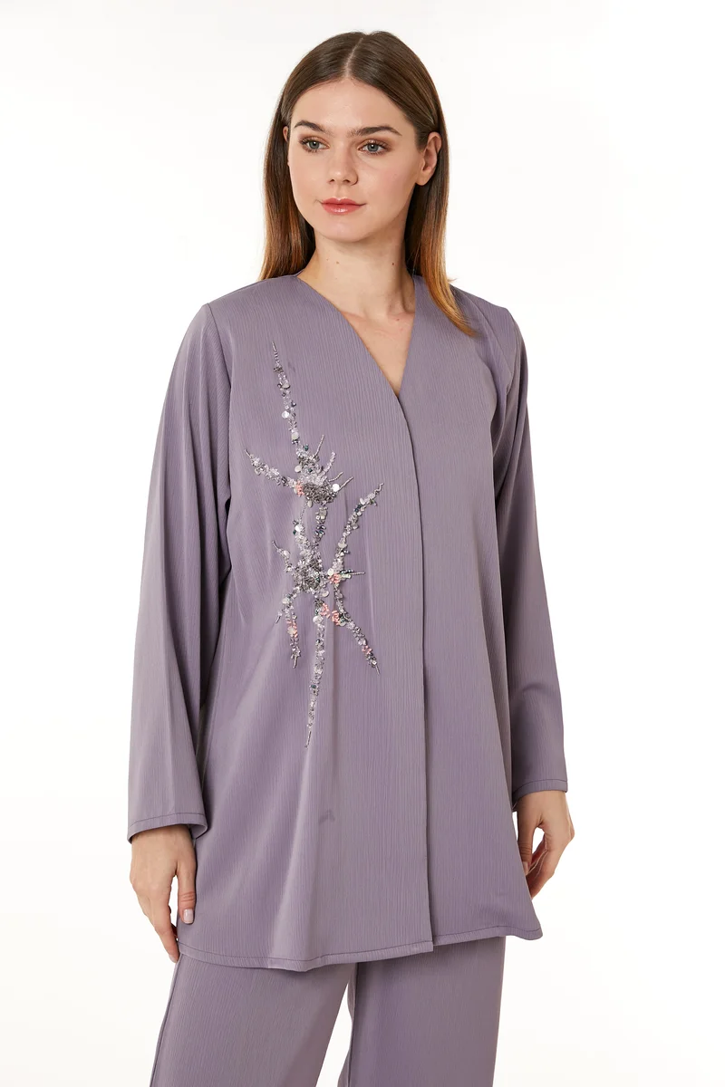 Moistreet  V-Neck Top & Pant Set for Women | Best Price UAE
